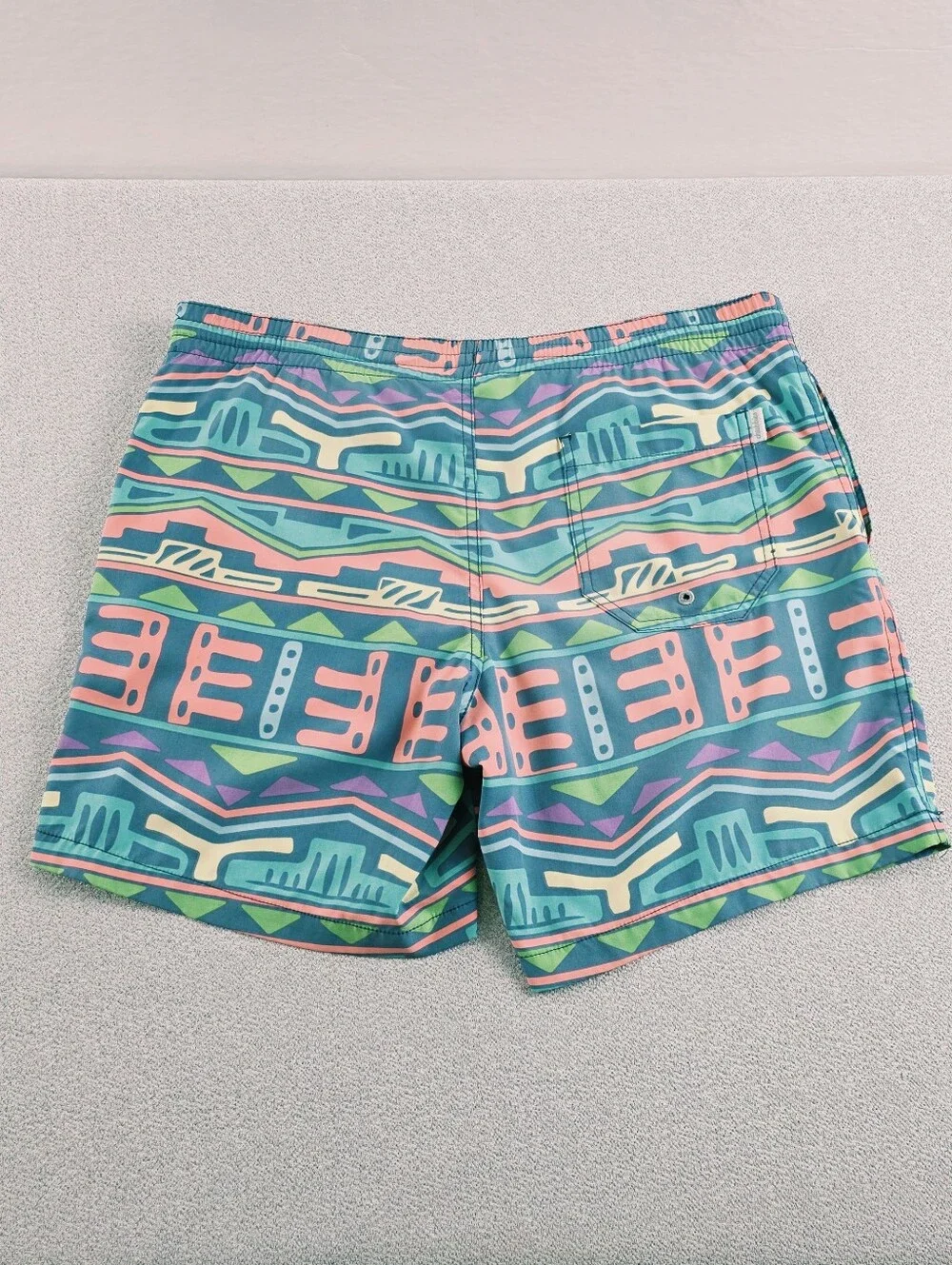 Chubbies Retro Geometric Swim Trunks Multicolor Men's Sm